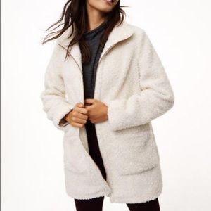 Sherpa ivory LOFT coat